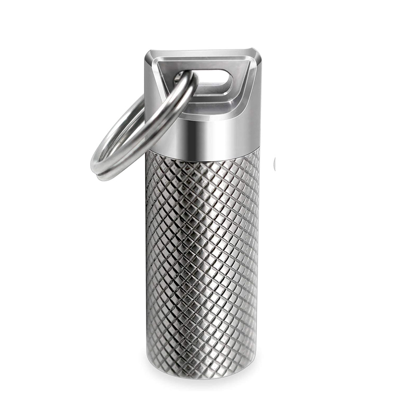 Edc Pill Carry - سبائك التيتانيوم صغيرة مقاوم للماء مستودع