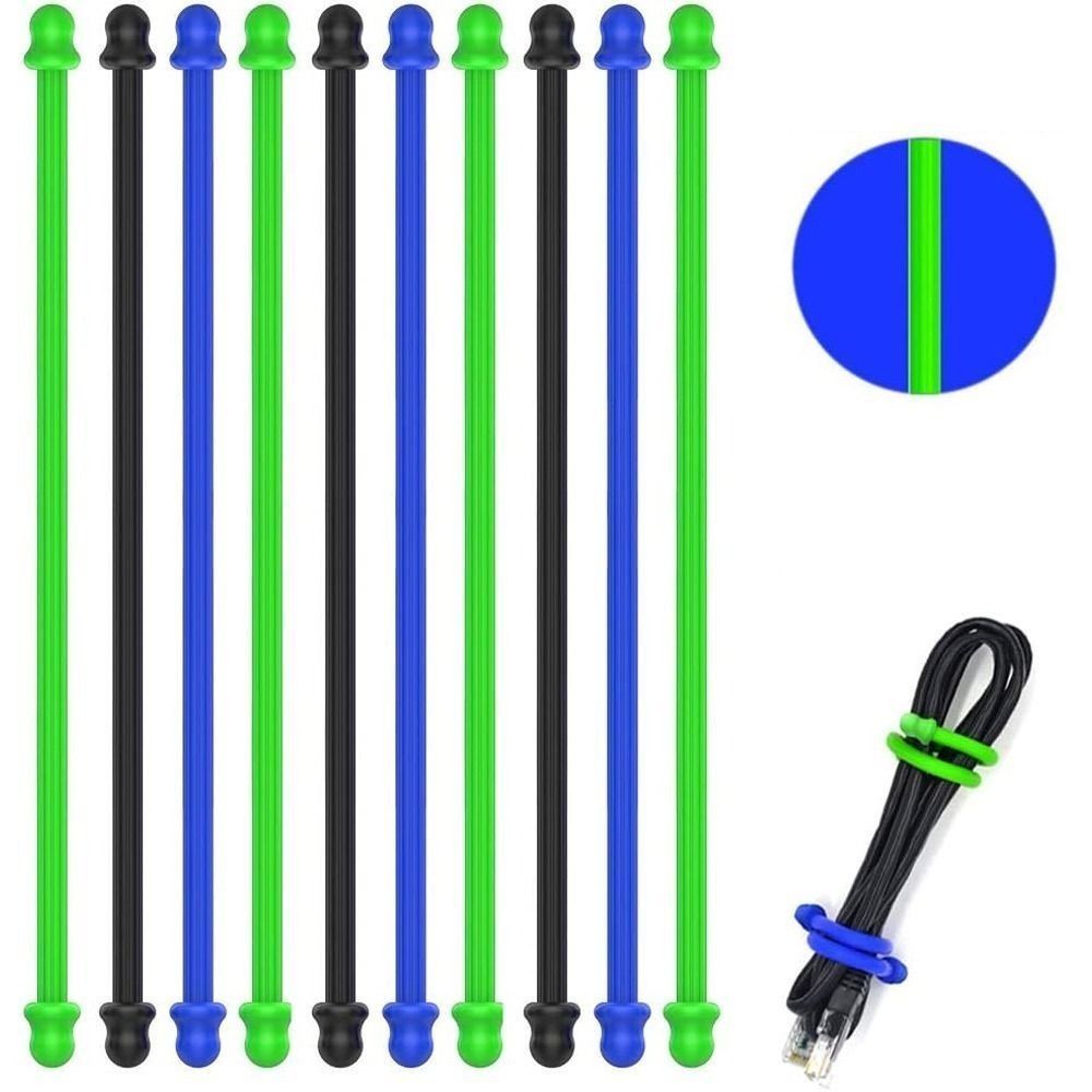 Gear Tie Reusable - ربطة عنق ملتوية من السيليكون المطاطي