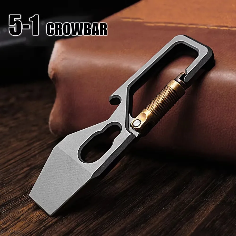 Titanium Pry Bar - 6 سنتيمتر 5-1 متعددة الوظائف المفاتيح