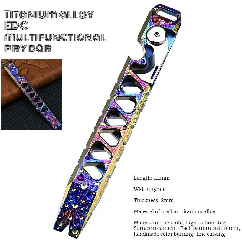 Titanium Pry Bar - عصا متعددة الوظائف من سبائك التيتانيوم