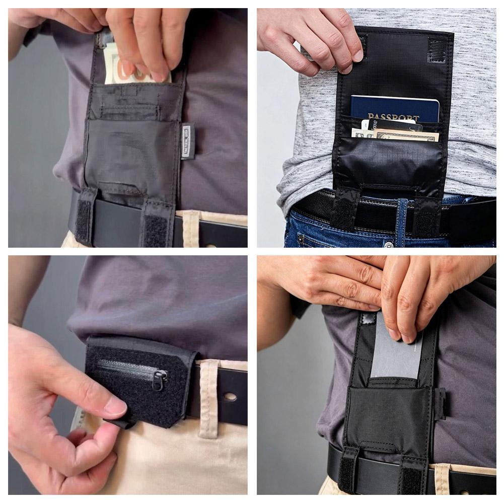 حقيبة خصر مخفية للسفر، حزام أم - مراجعة Edc Carry Items وسعره
