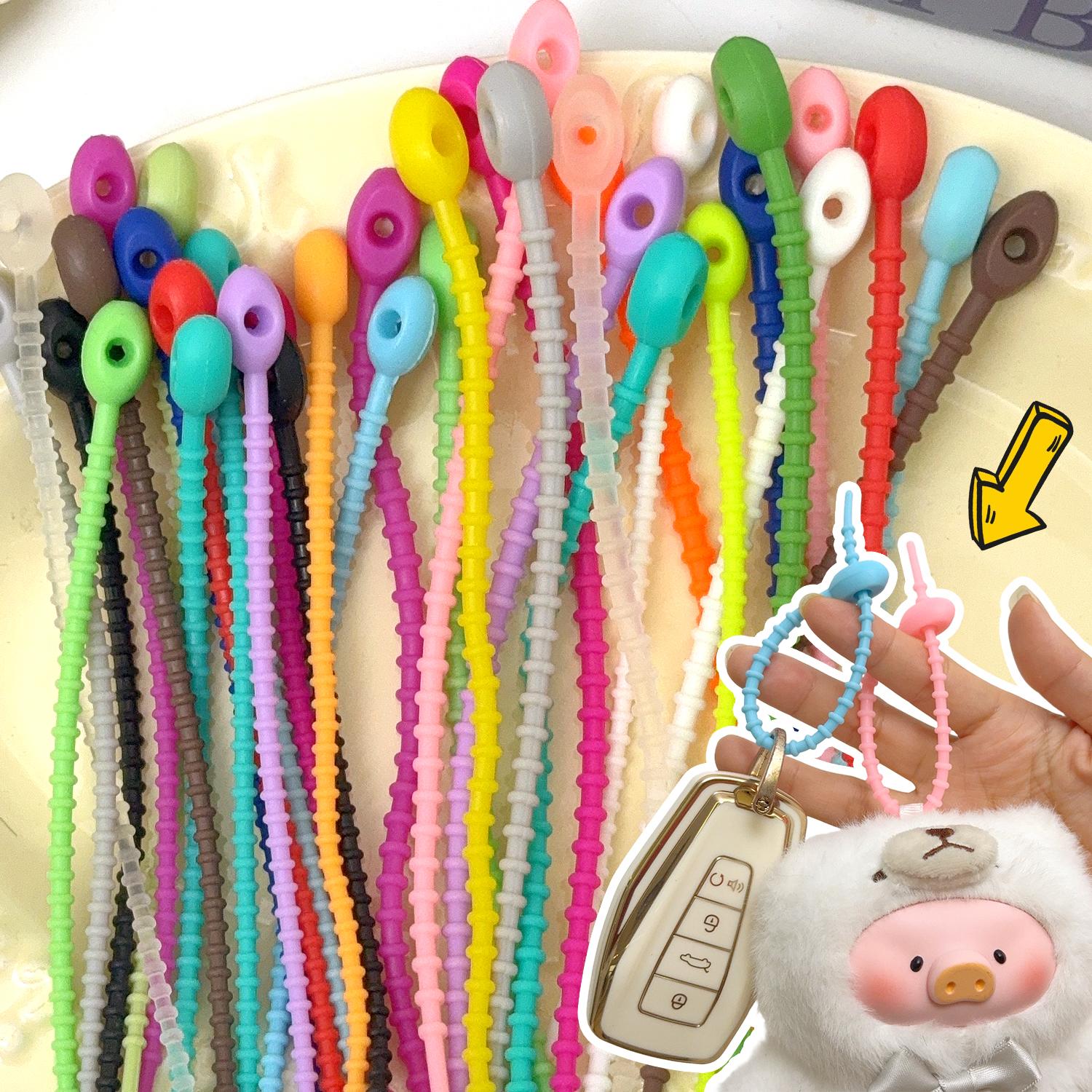 200 قطعة/مجموعة روابط سيليكون  - مراجعة Gear Tie Reusable وسعره