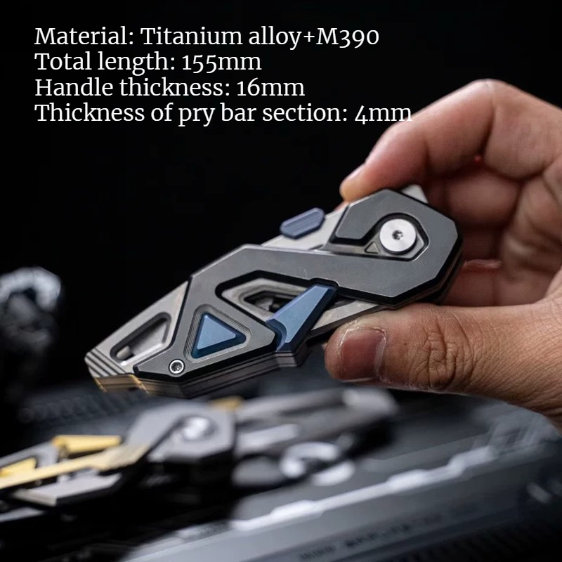 1 قطعة جديدة من أداة متعددة ال - مراجعة Titanium Pry Bar وسعره