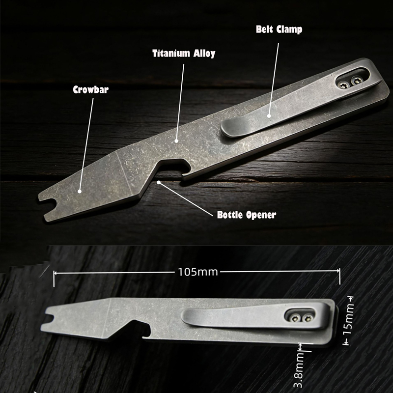 أداة متعددة الوظائف من سبيكة ا - مراجعة Titanium Pry Bar وسعره